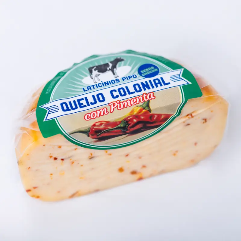 Queijo Colonial com Pimenta de 370 gramas